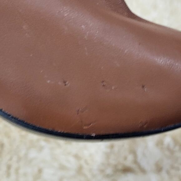 New Reiss Caitlin Leather Knee High Boots in Tan size 39 - Picture 9 of 14